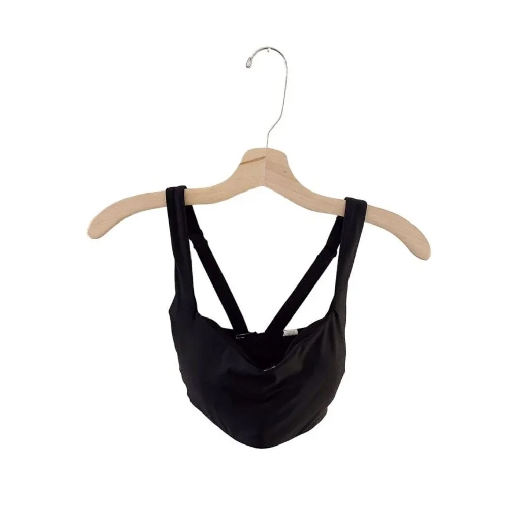 Athleta Crossback Sports Bra Padded Black